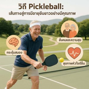 วิถี Pickleball: เส้นทางสู่การมีอายุยืนยาวอย่างมีคุณภาพ