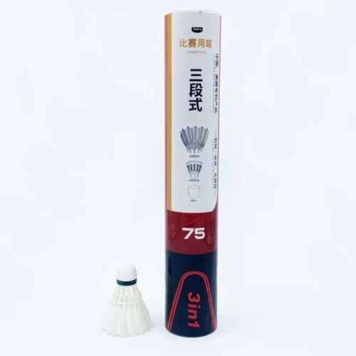 ลูกแบดมินตัน Dmantis D75 ขนเป็ดพรีเมียม | สมดุลสูง เหมาะสำหรับการแข่งขัน - ลูกแบด dmantis d75 shuttlecock 4
