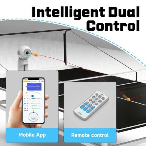 PUSUN DORA | เครื่องยิงลูกปิงปองอัจฉริยะ สั่งการผ่านมือถือ - เครื่องยิงลูกปิงปอง dora table tennis trainer 4