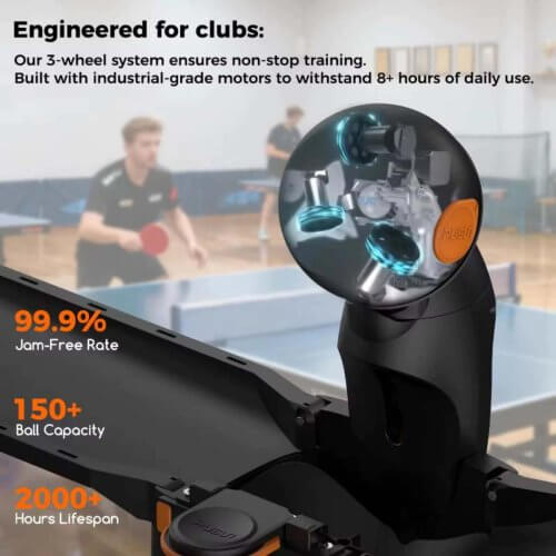 PUSUN DORA Pro เครื่องยิงลูกปิงปอง AI | Ping Pong Ball Machine อัจฉริยะ - เครื่องยิงลูกปิงปอง pusun dora pro 7