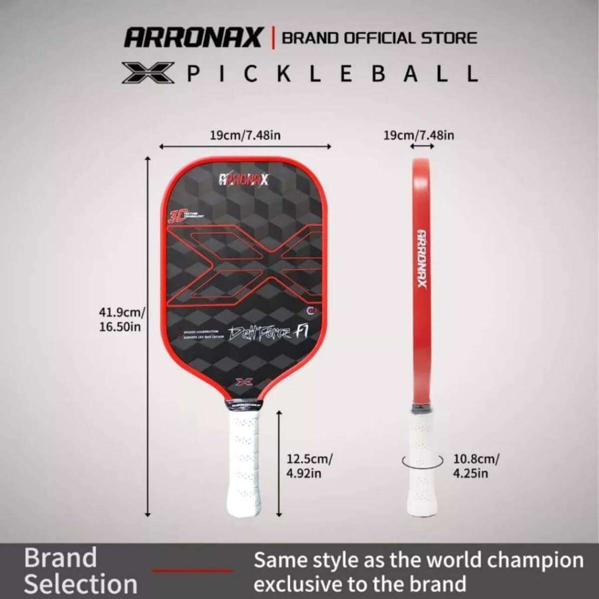 Pui (26) ARRONAX Deltforce F1 Gen 3 18K Carbon Fiber | ไม้ Pickleball หน้า 3D Carbon ตบแรง สปินจัด - Pui 26